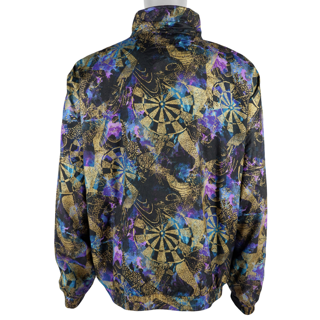 Vintage (Gucci) - Blue Patterned Jacket 1990s X-Large Vintage Retro