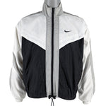 Nike - Black& White Big Logo Windbreaker 1990s Medium Vintage Retro
