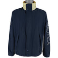 Nautica - Blue spell-Out Sailing Windbreaker 1990s Medium Vintage Retro