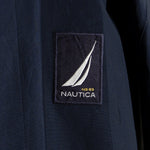 Nautica - Blue spell-Out Sailing Windbreaker 1990s Medium Vintage Retro