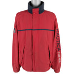 Nautica - Red NS-83 Spell-Out Windbreaker 1990s X-Large