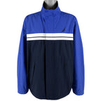 Nautica - Dark Blue Spell-Out Windbreaker 1990s X-Large Vintage Retro