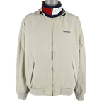 Tommy Hilfiger - Beige Harrington Spell-Out Jacket X-Large Vintage Retro