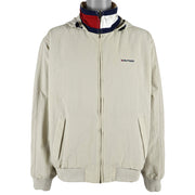 Tommy Hilfiger - Beige Harrington Spell-Out Jacket X-Large Vintage Retro
