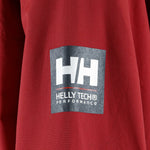 Helly Hansen - Red spell-Out Hooded Jacket 1990s X-Large Vintage Retro