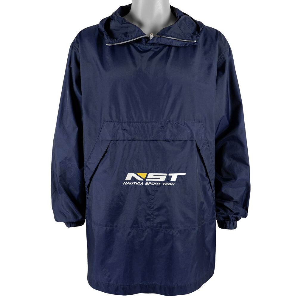 Nautica - Blue Nautica Sport Tech Windbreaker 1990s Large Vintage Retro