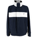 Nautica - Baby Blue & Dark Blue Reversible Jacket 1990s XX-Large Vintage Retro