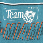 NFL (Salem) - Miami Dolphins Spell-Out T-Shirt 1992 Large Vintage Retro Football