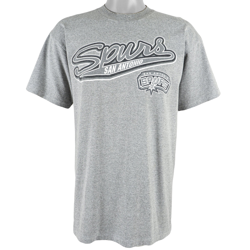 NBA (TND) - San Antonio Spurs Spell-Out T-Shirt 1990s Large Vintage Retro Basketball