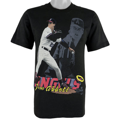 MLB (Salem) - California Angels Jim Abbott Deadstock T-Shirt 1990 Small