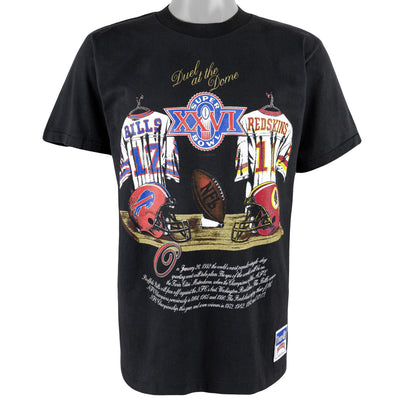 NFL (Nutmeg) - Bills VS Redskins Super Bowl XXVI T-Shirt 1992 Large