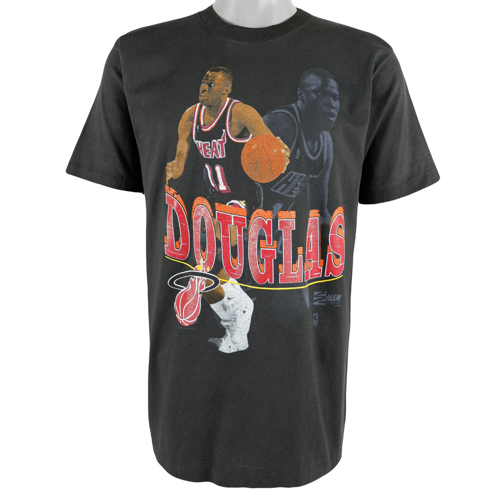 NBA (Salem) - Miami Heat - Sherman Douglas Deadstock T-Shirt 1990 Large Vintage Retro Basketball