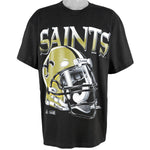 NFL (Riddell) - New Orleans Saints Spell-Out T-Shirt 1994 X-Large Vintage Retro Football