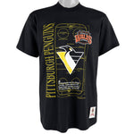 NHL (Nutmeg) - Pittsburgh Penguins Ice Rink Deadstock T-Shirt 1992 Large