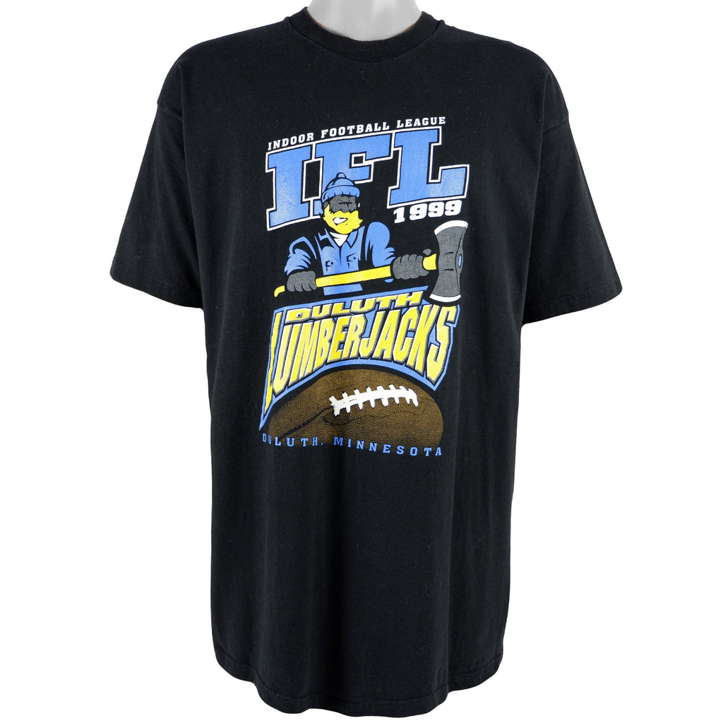 Vintage - IFL Duluth Lumberjacks Spell-Out T-Shirt 1999 X-Large Vintage Retro Football