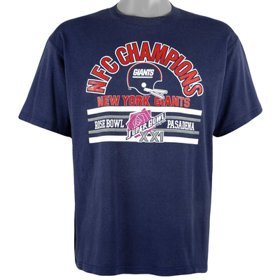 NFL (Spring Ford) - New York Giants Spell-Out T-Shirt 1986 Large