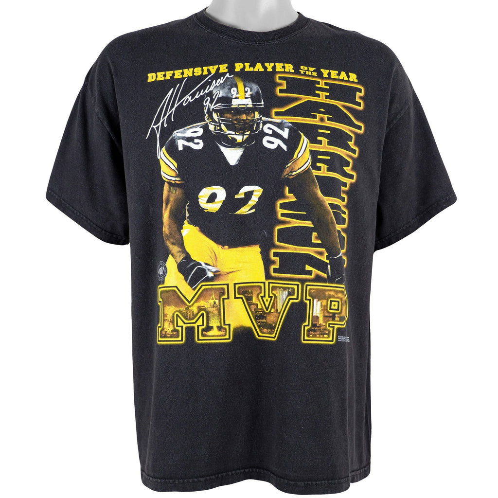 NFL (Hanes) - Steelers MVP Harrison No. 92 T-Shirt 2008 X-Large