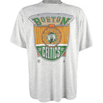 NBA (Official Fan) - Boston Celtics Spell-Out T-Shirt 1992 Large Vintage Retro Basketball