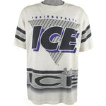 NHL (Salem) - Indianapolis Ice Spell-Out T-Shirt 1990s X-Large Vintage Retro Hockey