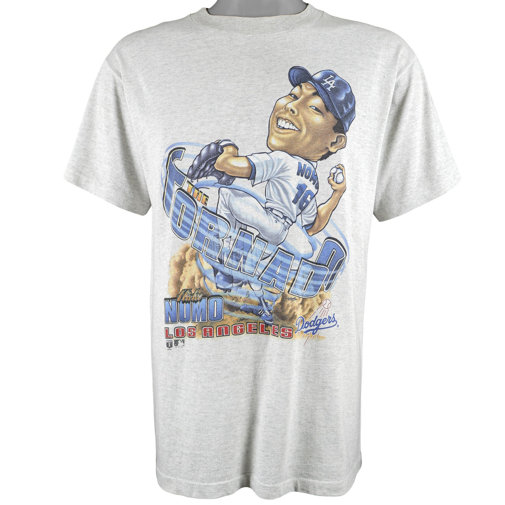 MLB (Salem) - Hideo Nomo, Los Angeles, Dodgers T-Shirt 1990s Medium Vintage Retro Baseball