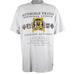 MLB (Nutmeg) - Pittsburgh Pirates Spell-Out Deadstock T-Shirt 1991 X-Large