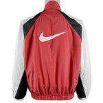 Nike - Red with White Big Logo Windbreaker 1990s Medium Vintage Retro