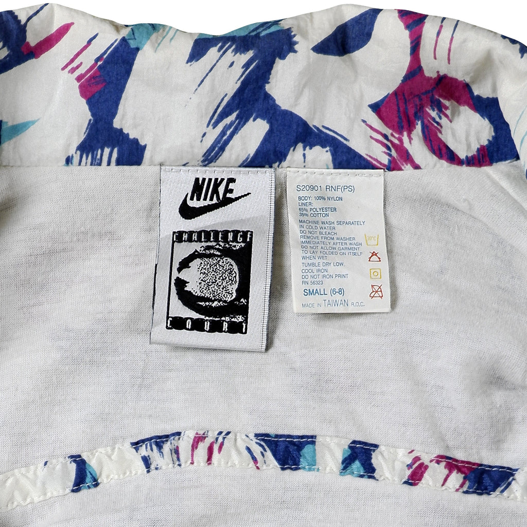 Nike - Multicolor Challenge Court Patterned Windbreaker 1990s Small Vintage Retro
