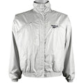 Reebok - Silver Windbreaker 1990s Medium Vintage Retro
