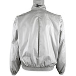 Reebok - Silver Windbreaker 1990s Medium Vintage Retro