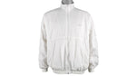Nike - White Big Spell-Out Windbreaker 1990s Large Vintage Retro
