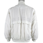 Nike - White Big Spell-Out Windbreaker 1990s Large Vintage Retro