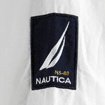 Nautica - White with Black Sailing Jacket 1990s Large Vintage Retro 