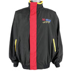 Vintage (Morris Design) - Black with Red Spell-Out Racing Jacket 1990s X-Large Vintage Retro