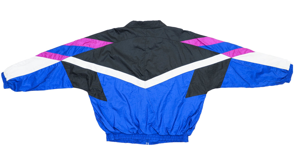 Vintage Retro Team USA Blue, Black and Pink Olympic Windbreaker Jacket 1990s X-Large