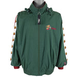 NBA (Pro Player) - Seattle Supersonics Tape Logo Windbreaker 1990s Large Vintage Retro Basketball