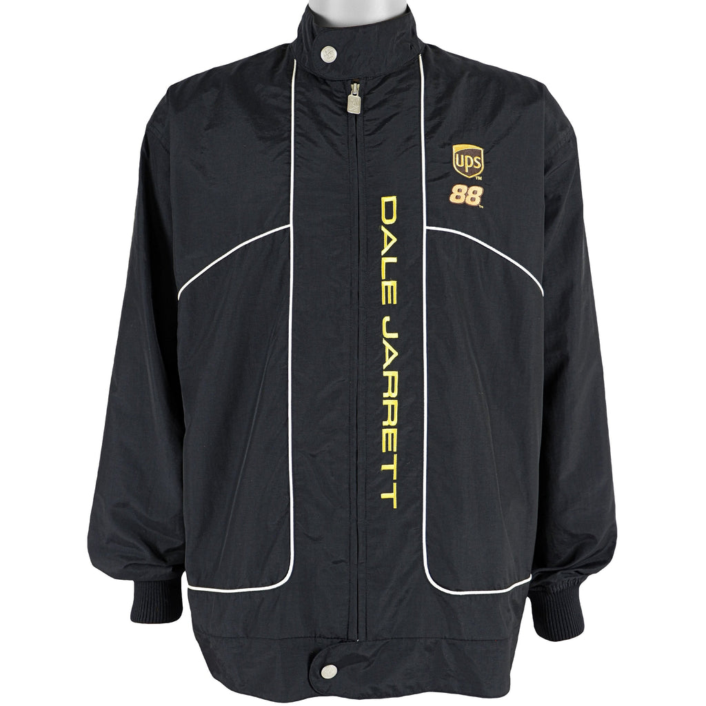 NASCAR (Chase) - Black Dale Jarret #88 Jacket 1990s Large Vintage Retro