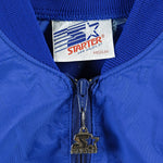 Starter - Blue NFL 1/4 Zip Windbreaker 1990s Medium Vintage Retro Football