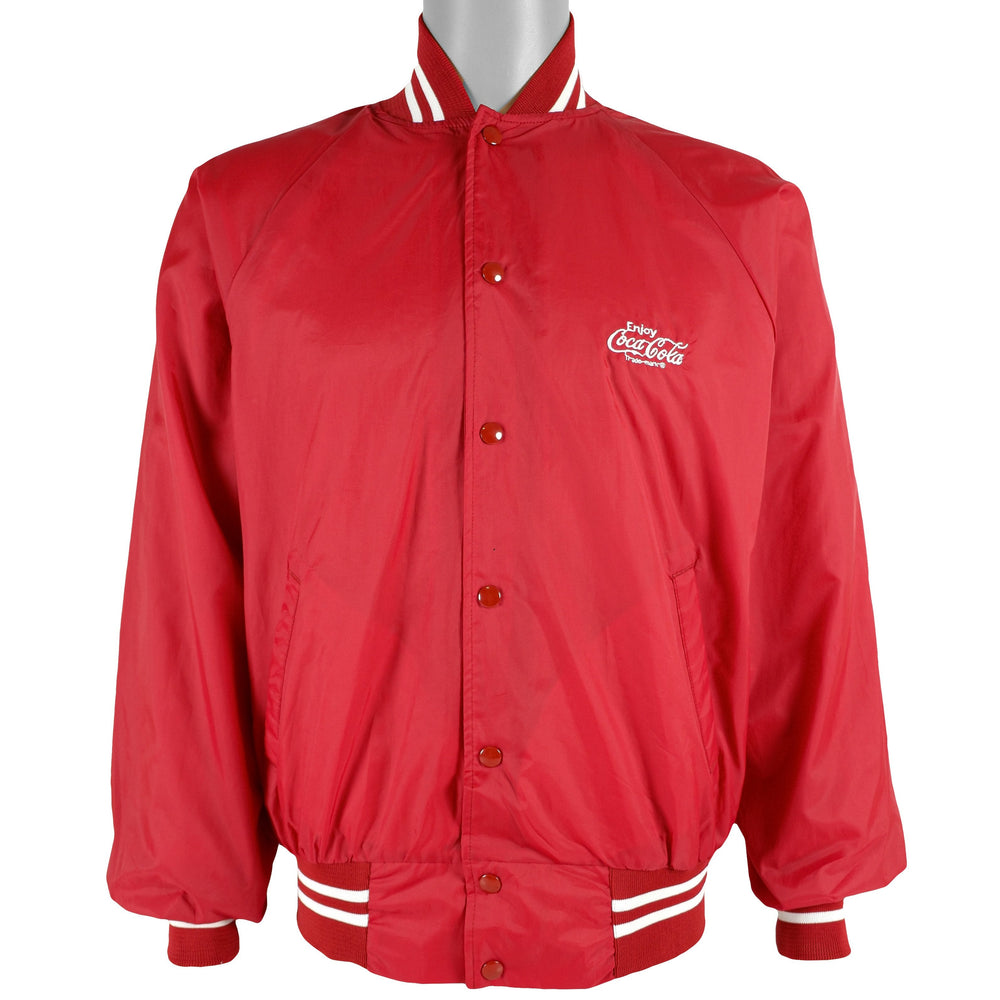 Vintage - Red Coca-Cola Button-Up Jacket 1970s Large Vintage Retro