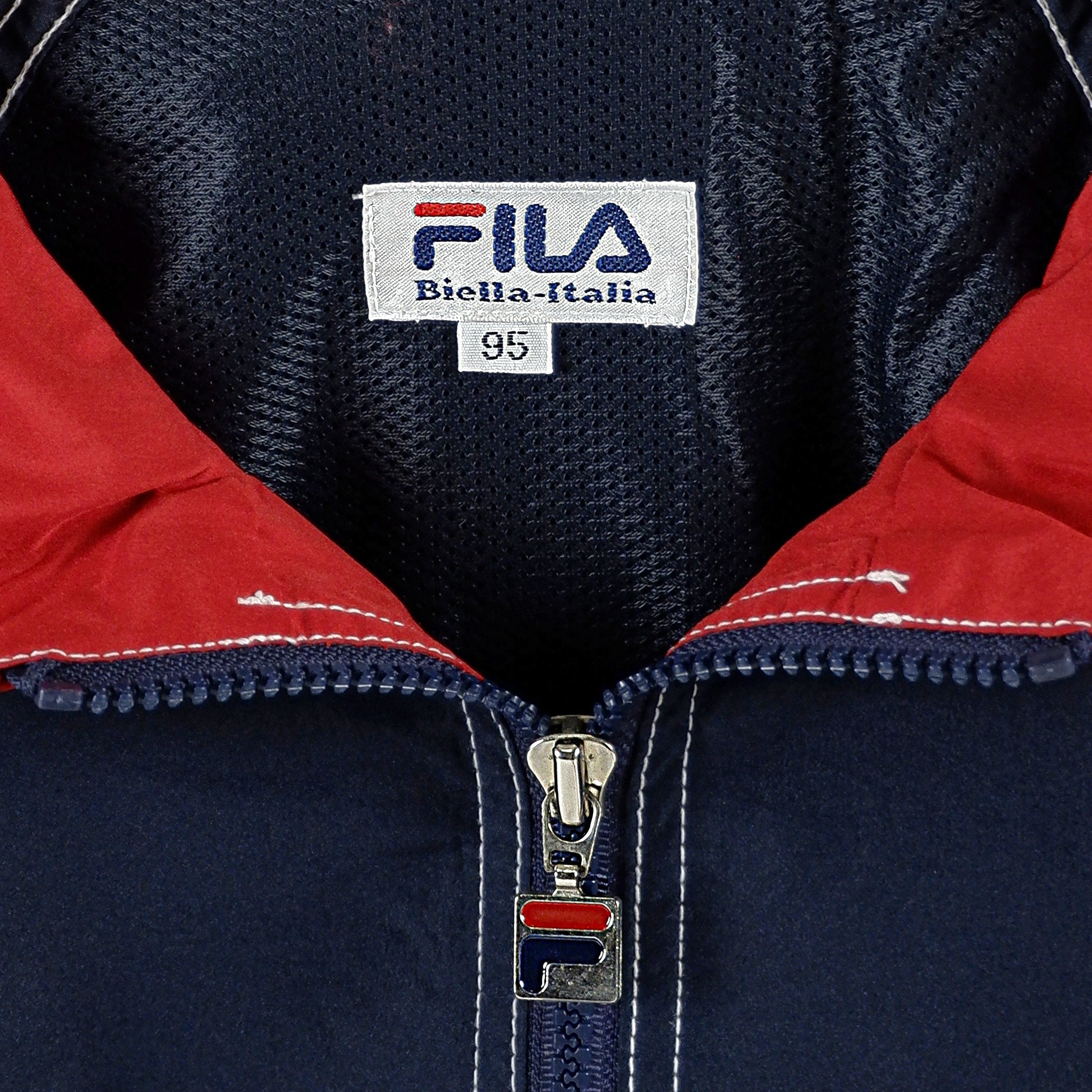 FILA - Blue Heritage Sportiva Jacket 1990s Medium Vintage Retro