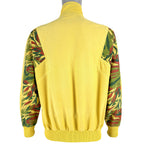 Reebok - Yellow Iconic Design Patterned Jacket 1990s Medium Vintage Retro