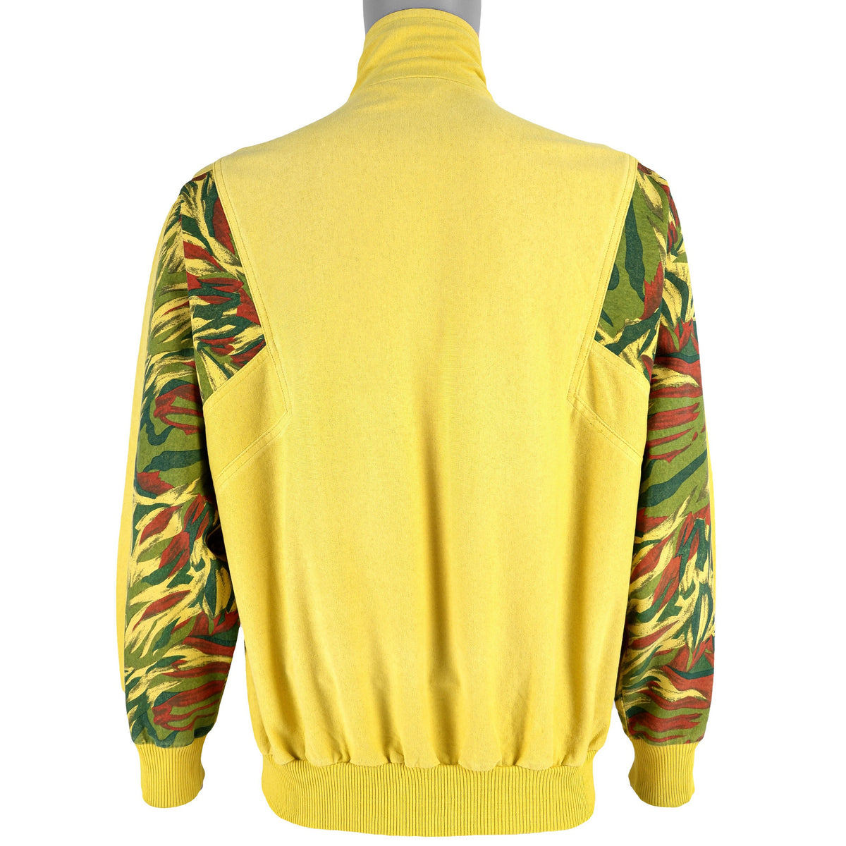 Reebok - Yellow Iconic Design Patterned Jacket 1990s Medium Vintage Retro