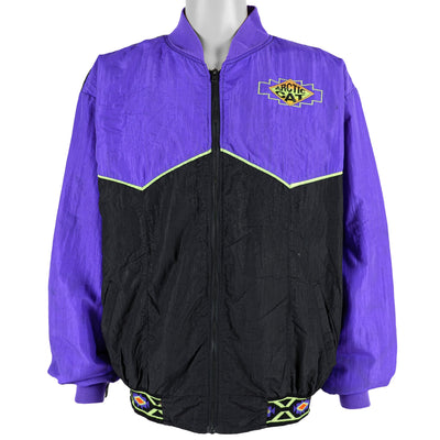 Vintage (Arcticwear) - Black & Purple Arctic Cat Windbreaker 1990s X-Large