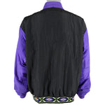 Vintage (Arcticwear) - Black & Purple Arctic Cat Windbreaker 1990s X-Large Vintage Retro