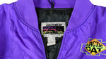 Vintage (Arcticwear) - Black & Purple Arctic Cat Windbreaker 1990s X-Large Vintage Retro