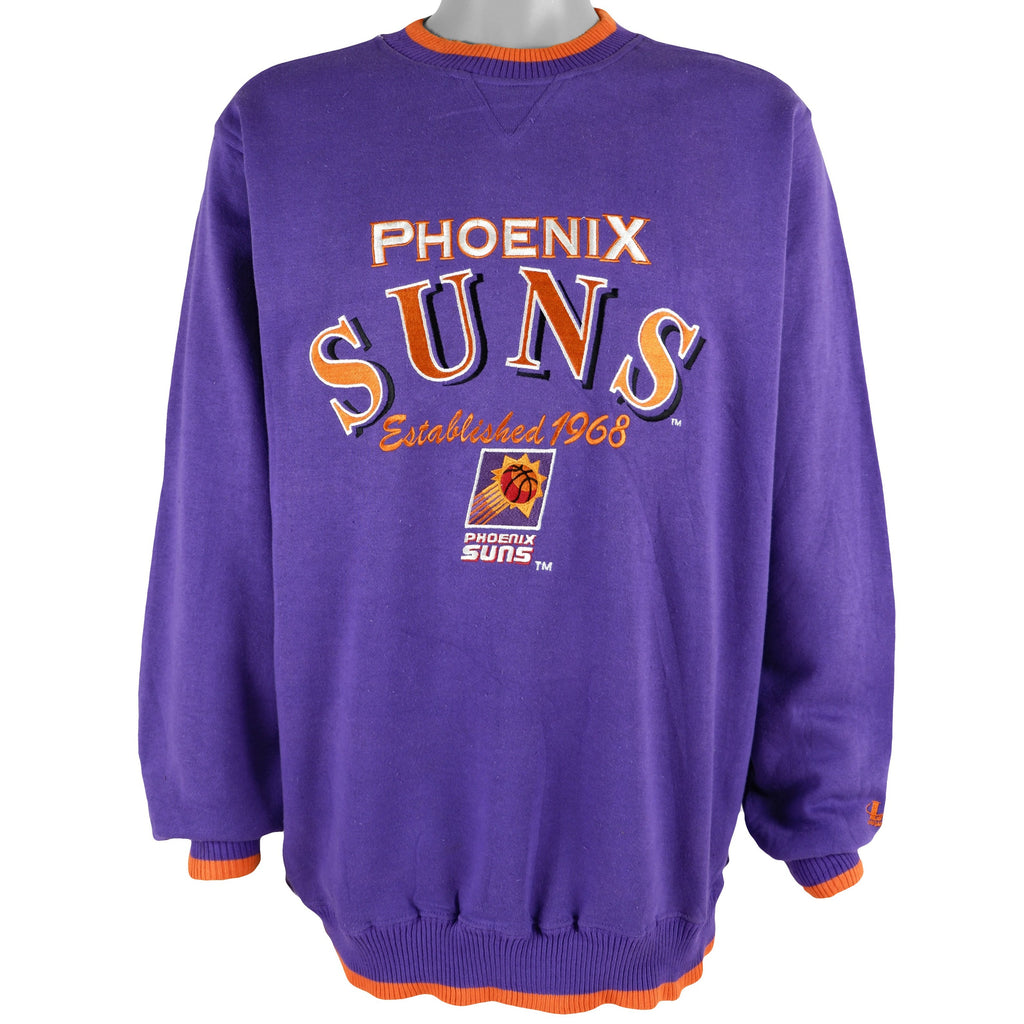 NBA (Logo 7) - Phoenix Suns Crew Neck Sweatshirt 1990s Large Vintage Retro Basketball