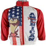 Looney Tunes - White American, Tasmanians Devil Jacket 1990s Youth Medium Vintage Retro