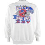 NFL (Keller) - Buffalo Bills Crew Neck Sweatshirt 1991 Large Vintage Retro Football