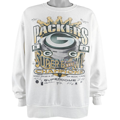 NFL (Delta) - Green Bay Packers, Super Bowl XXXI Champions Crew Neck Sweatshirt 1997 X-Large