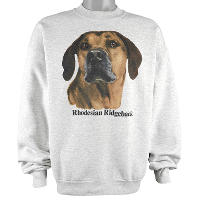 Vintage - Rhodesian Ridgeback Crew Neck Sweatshirt 1990s X-Large