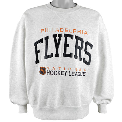 NHL (Russell Athletic) - Philadelphia Flyers Crew Neck Sweatshirt 1990s Large